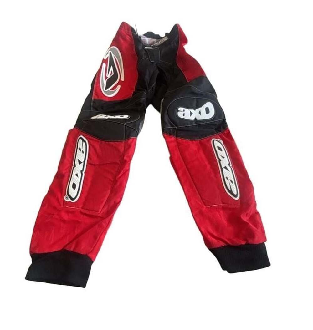 Vintage AXO Team Issue BMX Motocross Pants Red Black Size 28